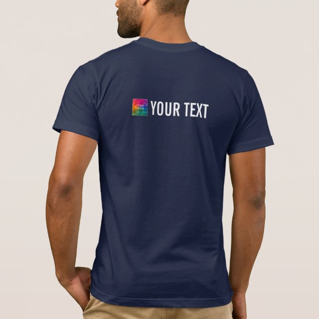 Mens Bella Canvas T-Shirts Back Print Modern (Back)