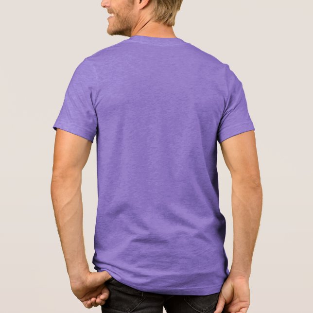 Men's Bella+Canvas Tri-blend T-Shirt Tri-Blend Shirt (Back)