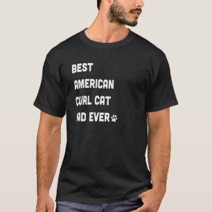 Mens Best American Curl Cat Dad   T-Shirt