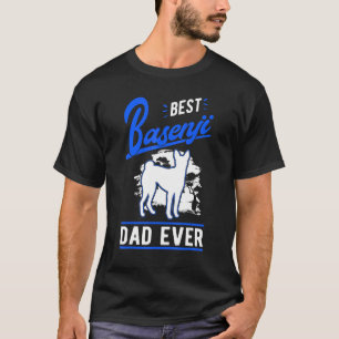 Mens Best Basenji Dad Ever Congo Terrier Basenji T-Shirt