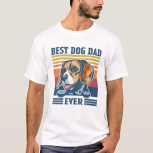 Mens Best Beagle Dad Ever Funny Dog Dad Father's D T-Shirt