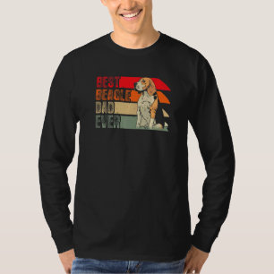 Mens Best Beagle Dad Ever Vintage Dog Beagle Owner T-Shirt
