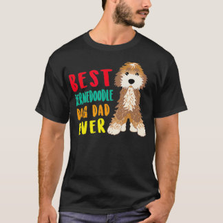 Mens Best BerneDoodle Dog Dad Ever Fathers Day Fun T-Shirt