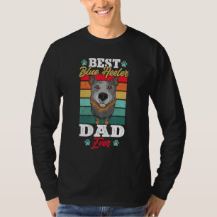 Mens Best Blue Heeler Dad Ever Australian Cattle D T-Shirt