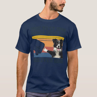 Mens Best Border Collie Dad Ever Funny Dog Lover T-Shirt