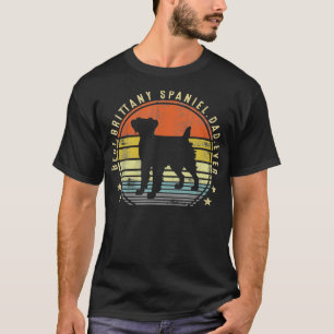 Mens Best Brittany Spaniel Dad Ever Daddy Gifts T-Shirt