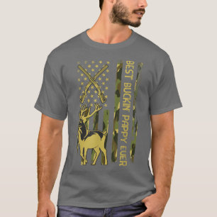 Mens Best Buckin PAPPY Ever Deer Hunting Bucking C T-Shirt