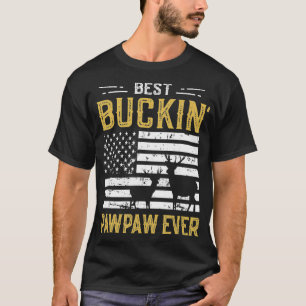 Mens Best Buckin Pawpaw Ever Funny Gift Deer Hunte T-Shirt