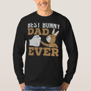 Mens Best Bunny Dad Ever Rabbit  Fathers Day Daddy T-Shirt