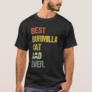 Mens Best Burmilla Cat Dad Cat T-Shirt