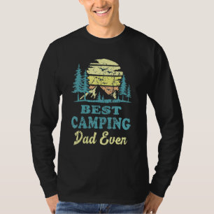 Mens Best Camping Dad Ever Camper Father Vintage T-Shirt