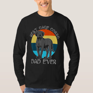 Mens Best Cane Corso Dad Ever Retro Vintage T-Shirt
