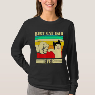 Mens Best Cat Dad Ever Cat Daddy Father Day Gi T-Shirt