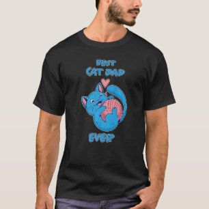 Mens Best Cat Dad Ever Cat Owner Cat  Cats T-Shirt