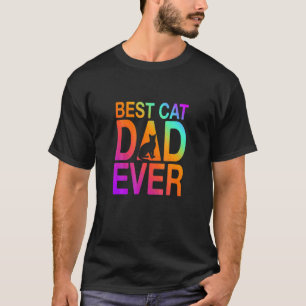 Mens Best Cat Dad Ever Vintage For Cat Father S D T-Shirt