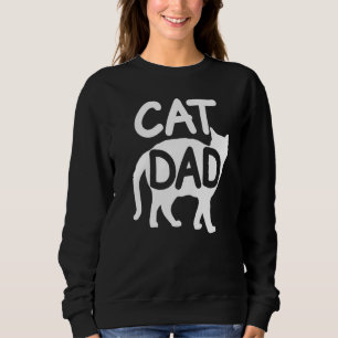 Mens Best Cat Dad Fathers Day Men Kitty Papa Dia P Sweatshirt