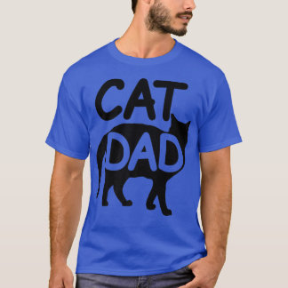 Mens Best Cat Dad Fathers Day Men Kitty Papa Dia P T-Shirt