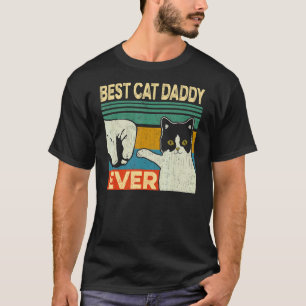 Mens Best Cat Daddy Ever   Cat Dad Fathers Day T-Shirt