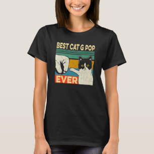 Mens Best Cat G Pop Ever Cat Dad Fathers Day T-Shirt