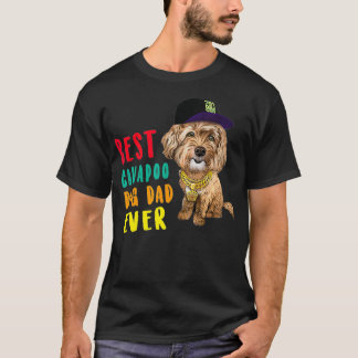 Mens Best Cavapoo Dog Dad Ever Fathers Day Hipster T-Shirt