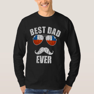 Mens Best Chilean Dad Ever Patriotic Grandpa Fathe T-Shirt