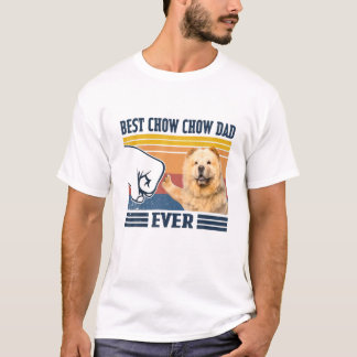 Mens Best Chow Chow Dad Ever Funny Dog Lover Fathe T-Shirt