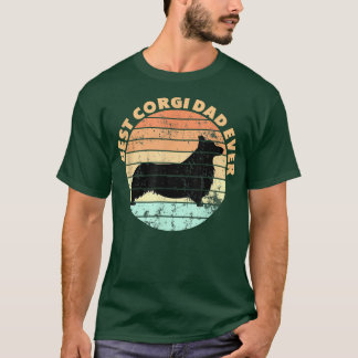 Mens Best Corgi Dad Ever Design  T-Shirt