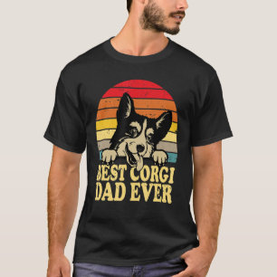 Mens Best Corgi Dad Ever Vintage Daddy Dog Owner T-Shirt
