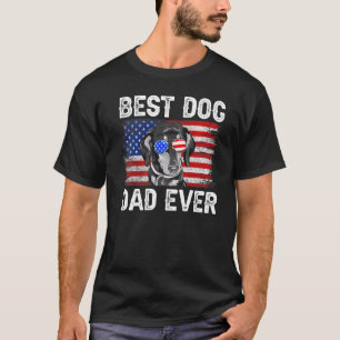Mens Best Dachshund Dad Ever American Flag 4th Of T-Shirt