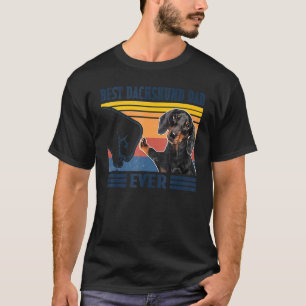 Mens Best Dachshund Dad Ever Dog Father's Day T-Shirt
