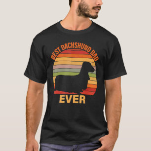 Mens Best Dachshund Dad Ever Father's Day Dachsh T-Shirt
