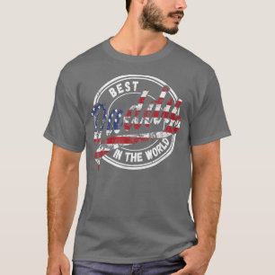 Mens Best Daddy In The World Vintage Father's Day T-Shirt