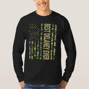 Mens Best Delaney Ever Us American Flag Grandpa F T-Shirt