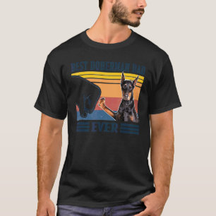 Mens Best Doberman Dad Ever  Dog  Father's Day T-Shirt
