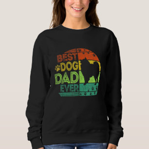 Mens Best Dog Dad Ever American Eskimo Dog Fathers Sweatshirt