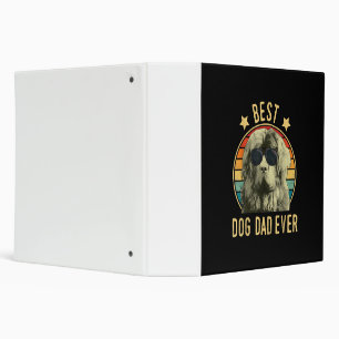 Mens Best Dog Dad Ever Newfoundland Fars Day Binder