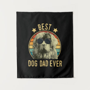 Mens Best Dog Dad Ever Newfoundland Fars Day Tapestry