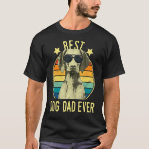 Mens Best Dog Dad Ever Vizsla Father's Day T-Shirt