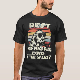Mens Best English Springer Spaniel Dad In The Gala T-Shirt