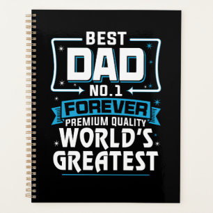 Men's Best Father Dad World's Greatest No.1 Planner