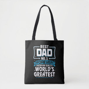 Men's Best Father Dad World's Greatest No.1 Tote Bag