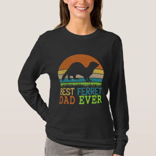Mens Best Ferret Dad Ever Vintage For Father Day T-Shirt