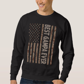 Mens Best Gampa Ever Us American Flag Grandpa Fa Sweatshirt