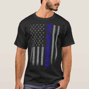 Mens Best Godfather Ever American Flag   For Fathe T-Shirt