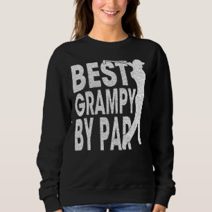 Mens Best Grampy By Par Vintage Pro Golfer Father Sweatshirt