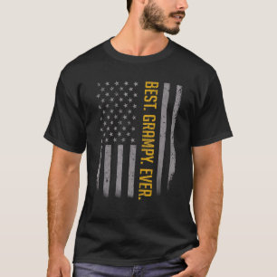 Mens Best Grampy Ever American Flag For Father's T-Shirt
