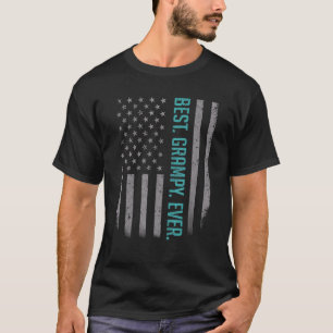 Mens Best Grampy Ever American Flag For Father's T-Shirt
