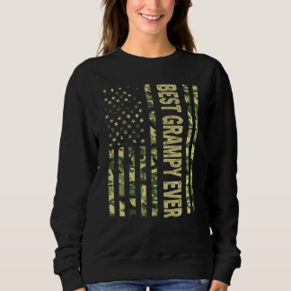 Mens Best Grampy Ever Us American Flag   Grandpa F Sweatshirt