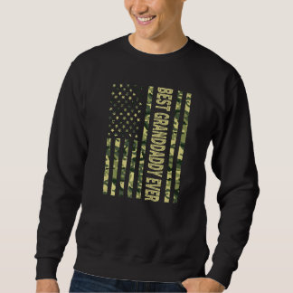 Mens Best Granddaddy Ever Us American Flag Grandpa Sweatshirt
