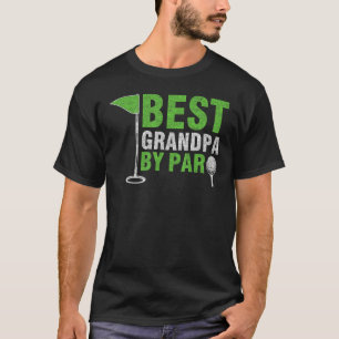 Mens Best Grandpa By Par Father s Day Golf Grandad T-Shirt